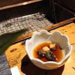 広丞庵　かのか - 栄螺の肝の煮付け♪日本酒だ