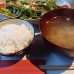 広丞庵　かのか - ご飯♪しじみの味噌汁