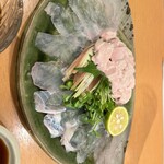 魚市場 小松 - カワハギの刺身