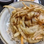 ゆで太郎 もつ次郎 - 野菜かき揚げごはん