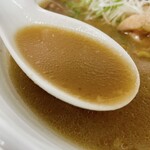 眞麺 穂高 - 【2023年08月】味噌チャーシュー麺1080円、スープアップ。