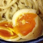 つけめん 玉 - 201312　玉　★特製つけめん（1000円）大盛（100円）★「味玉」救出！