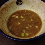 つけめん 玉 - 201312　玉　★特製つけめん（1000円）大盛（100円）★大盛完食後の「つけだれ」残量