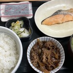 Nakau - ④2024.1.16 銀鮭牛小鉢朝食(580円)
