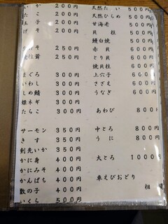 すし寛 - 令和6年1月 メニュー