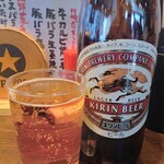 四文屋 - 瓶ビール（中）@\550円