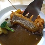 手づくりカレーやさん 倉 - ヒレカツの肉厚は１０ミリ