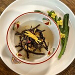 お食事処 だんらん日和 - 本日のランチ(¥1,980) 副菜：海鮮がんもの長ひじきあん