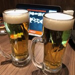 Meieki De Yakiniku Douraku - 最初はビール
