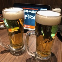 名駅de 焼肉 DOURAKU 名駅店 - 最初はビール