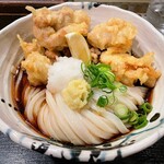 たけうちうどん店 - とり天ぶっかけ