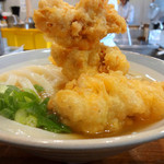 おにやんま - とり天うどん390円