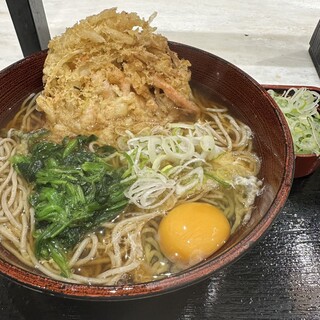 Hakone Soba Honjin - ■天玉そば大盛ねぎ多め¥920