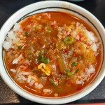 高麗亭 - ライスにラーメンスープをかけて雑炊風に