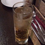 Bar cerez - リコール　デ　ペジョーダ（どんぐりのリキュール）ジンジャ割