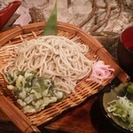 魚籠屋 - 古式上州盛蕎麦　山女魚・岩魚出汁の熱盛蕎麦