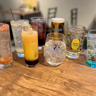 We offer a wide variety of drinks♪