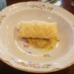 il tram - スズキと舞茸のラグーのパイ包み