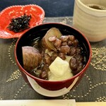 豆子郎の里 茶藏庵 - 大納言栗ぜんざい