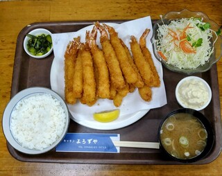 Kicchinyorozuya - エビフライ食べ放題定食(最初の20本)