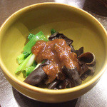 藤吉 - 京九条ねぎときくらげぬた(600円)