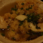 ぼうの - 鉄鍋ご飯にだし汁をかけてお茶漬け風に