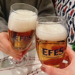 トルコレストラン イスタンブールGINZA - エフェスビール