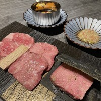 牛に金棒 麻布十番 - 近江牛タン3種