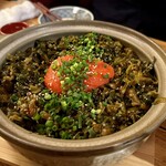 h Komeno ya - 高菜と明太子の土鍋ごはん