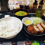 Matsunoya - ロースミルフィーユかつ定食豚汁セット(ライス大盛)890円