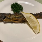 Musu - 岩魚の香草焼き(晩御飯)