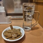 Hidakaya - 中華風味付けメンマ　160円＋ソーダ割り　300円