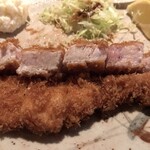 とんかつ かつせい - 赤身と脂身のバランスも最高です！