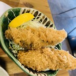 とんかつ 大倉 - カキフライ　小皿950円