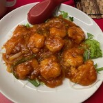 南海飯店 - エビと玉子のチリソース