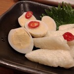 九州名物とめ手羽 - 山芋とうずらの和風ピクルス