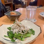 Sushi Izakaya Umifuku - 菜の花としらすのワサビ醤油和え