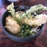 はま弥 - ひとくちとりてん＋えび天うどん　610円