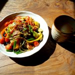 風遊斎 - イカスミパスタのペペロンチーノ