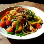 風遊斎 - イカスミパスタのペペロンチーノのアップ