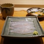 炎水 - ●お造り：天然とらふぐ（大洗）
      てっさ、あん肝、ふぐ皮ポン酢