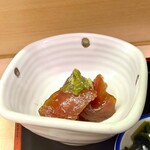 季節料理 魚竹 - 漬まぐろ