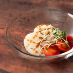 Grilled scallop carpaccio