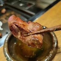 とり料理 鳥者 - レバー。新鮮、プルプルでむちゃくちゃ美味しかった❗久しぶりに鶏のレバー、半生で食べました。