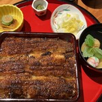 炭焼うな富士 - お重いっぱいの大きな鰻