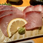 炭火焼鳥と水炊き 五郎一 - カボスブリ刺し