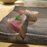 器楽亭 - 鯖を稾にくぐらせて