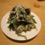 器楽亭 - 牡蠣と春菊の白和え