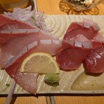 炭火焼鳥と水炊き 五郎一 - カボスブリ刺し