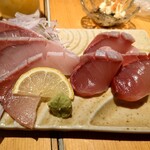 炭火焼鳥と水炊き 五郎一 - カボスブリ刺し